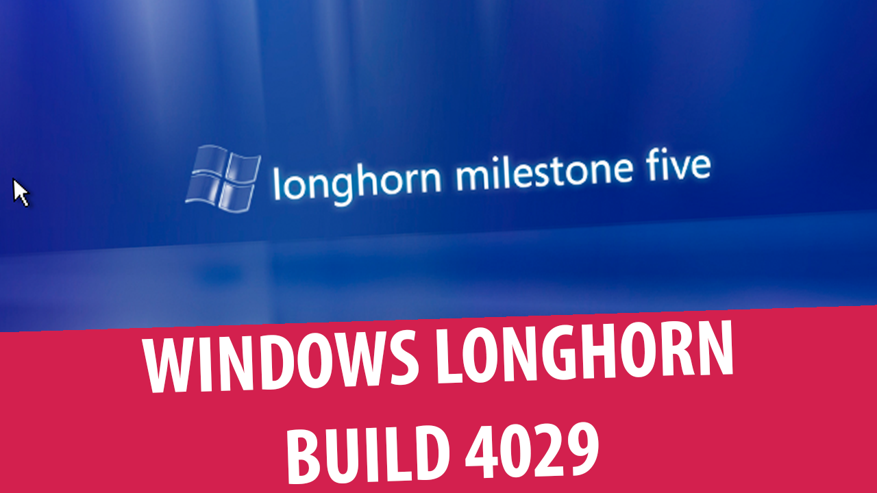 Установка Windows Longhorn сборка 4029