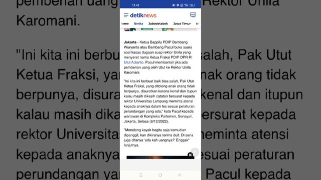 PDIP Tepis Isu Utut Terlibat Gratifikasi Unila, Jelaskan soal 'Tolong Anak