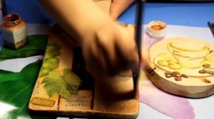 Декупаж мастер-класс. Декупаж по дереву для кухни.