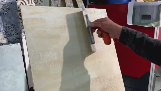 ДЕКОРАТИВНАЯ штукатурка своими руками _ ТРАВЕРТИН _ Камень.