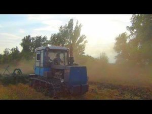 Демонстрация работы трактора ХТЗ-181 с дискатором УДА 4.5-20. Хозяйство "Лелека-92"