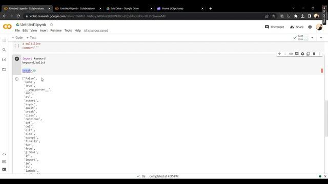 PYTHON lecture 5 | Keywords in Python | Reserved words |
