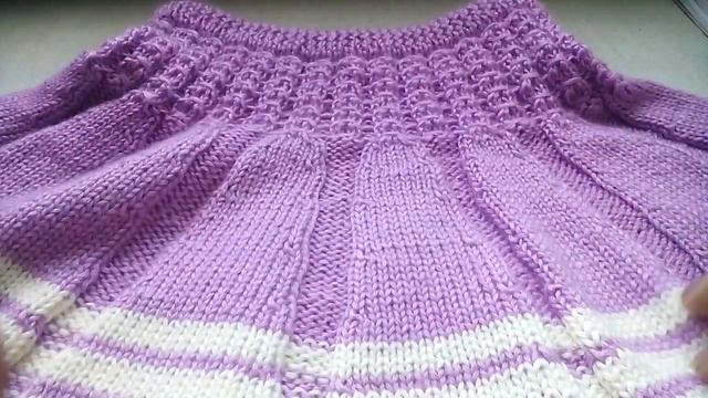 Юбка девочке спицами. Экспресс МК . смотреть онлайн