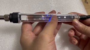 миниатюрный паяльник с жалом T12 с регулировкой температуры работает от аккумулятора и блока питания