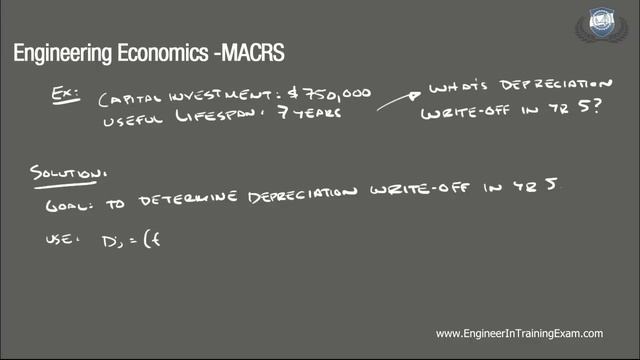 Modified Accelerated Cost Recovery System Depreciation MACRS - Fundamentals of Engineering Economic
