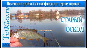 Весенняя рыбалка на фидер в черте города. Половил весенней плотвы.mp4