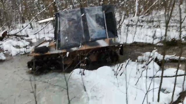 Вездеход Добрыня Булат 29 л.с по зимней реке смотреть онлайн