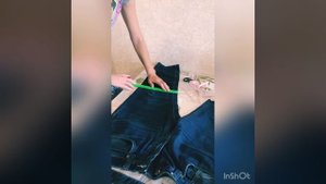 Делаем из джинс шорты!