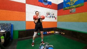 Вся тренировка в одном видео #Толчок + #Рывок #гиревойспорт