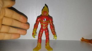 бен 10 обзор игрушка человек огонь