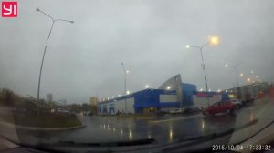 Xiaomi Yi 1080P Car WiFi DVR - Day (rain) video sample 1296p@30fps