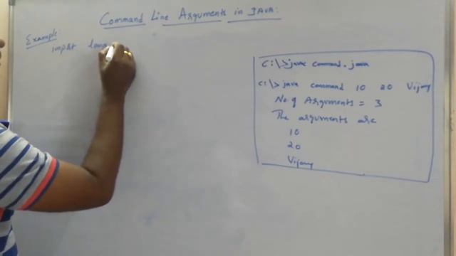 command line arguments in java