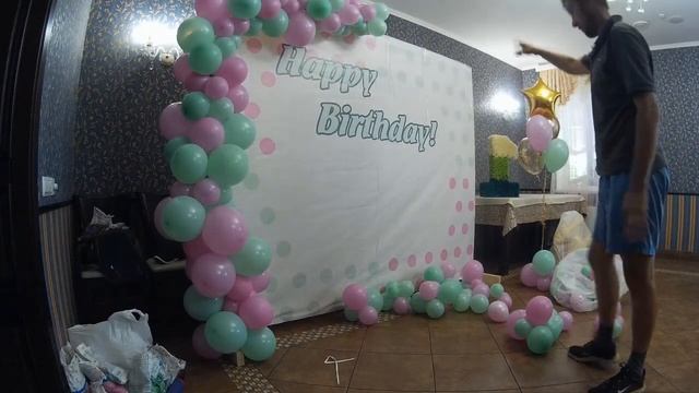 Разнокалиберная гирлянда