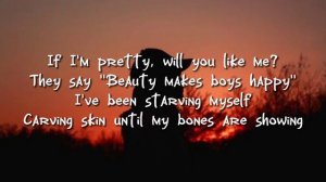 prom queen-beach bunny (lyrics)"shut up count ur calories "