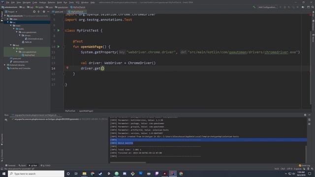 Kotlin | Selenium | TestNG Tutorial for Beginners #01