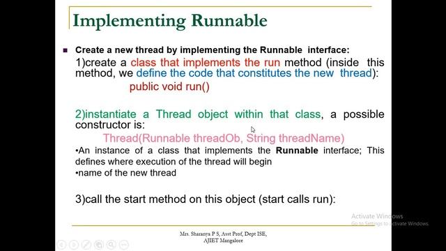 OOC Module 4 Multithreaded Programming Creating Thread Extending threads, runnable Part 11 смотреть онлайн