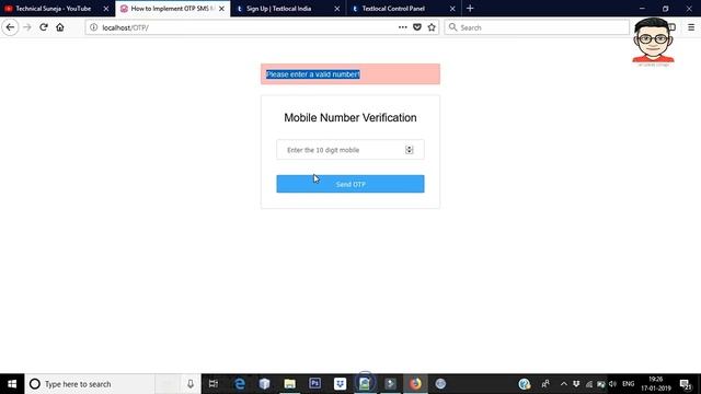 How to Implement OTP SMS Mobile Verification in PHP with TextLocal | Paytm Example ?? смотреть онлайн