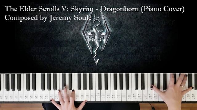 The Elder Scrolls V: Skyrim - Dragonborn (Piano cover) смотреть онлайн