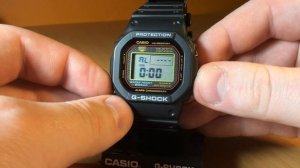 Обзор и настройка часов Casio G-Shock DW5000SL-1JF [1545]