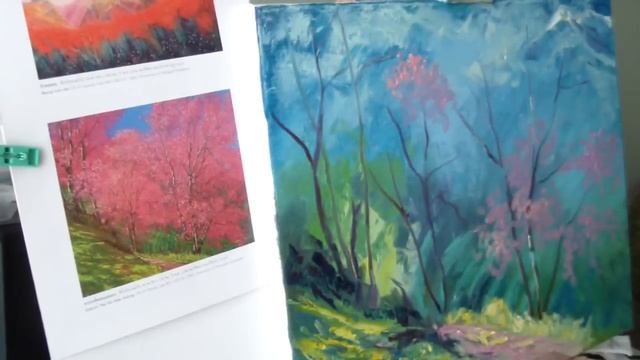 МАСТЕР-КЛАСС ПО ЖИВОПИСИ "ЦВЕТУЩАЯ САКУРА" смотреть онлайн