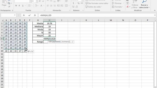 Medidas de Tendencia Central MS Excel 2016 смотреть онлайн