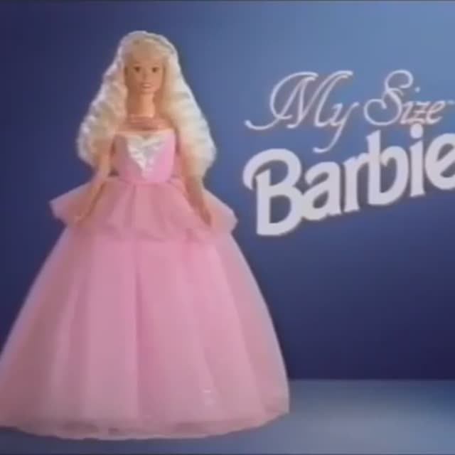 1992 Реклама куклы Барби  My Size Barbie Mattel