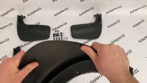 Брызговики Volkswagen Touareg 2011-2017. Качество. Комплект с установочными креплениями
