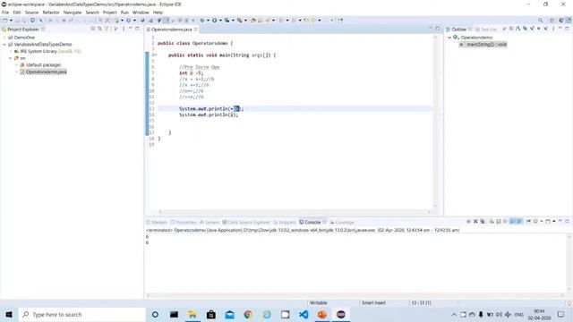 10.Java Tutorial:Java Pre Post Increment and Decrement Operators|Zest Prime