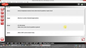 Peugeot 407 - 1.6HDI - DELPHI DS150e - Engine - Real Time Data