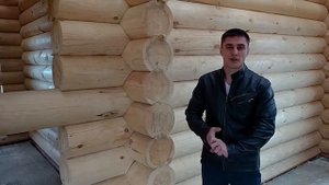 Дом из оцилиндрованного бревна 163 кв.м. Обзор деревянного дома под усадку