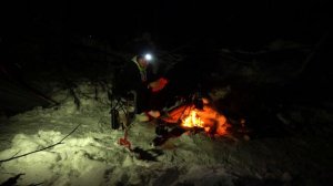 Одиночный поход в зимний лес с палаткой