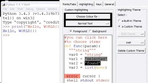 Основные настройки IDLE Python