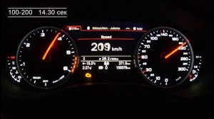 AUDI A7 BITDI COMPETITION 2017 326 top speed. 0-100. 100-200.