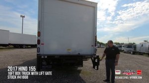 2017 Toyota HINO 155 16 foot Box Truck with lift gate | Dallas commercial trucks