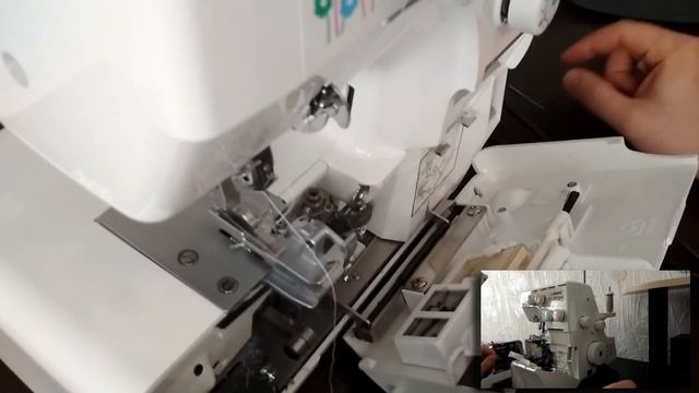 Как настроить ролевый / ролевой шов на оверлоке jaguar el 547 pro смотреть онлайн