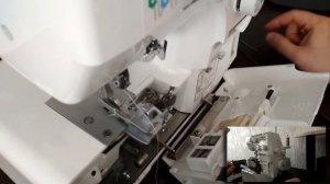 Как настроить ролевый / ролевой шов на оверлоке jaguar el 547 pro