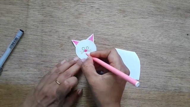 Easy Paper Craft For Kids / How To Make Paper Craft Cat Easy Way By Aloha Crafts