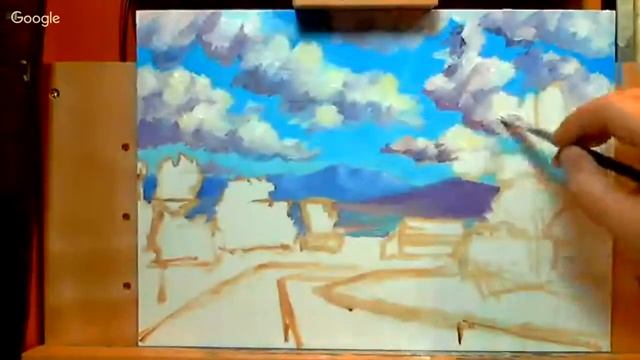 Осенний этюд маслом смотреть онлайн