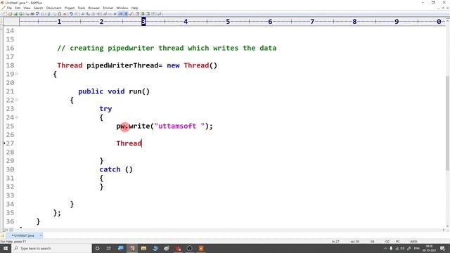pipes in java | how to communicate two threads using java pipes | java io pipes | example | in hind смотреть онлайн