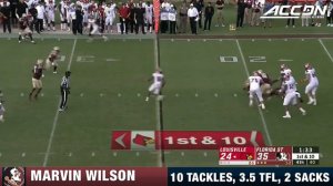 FSU's Marvin Wilson Does A Little Of Everything Against Louisville