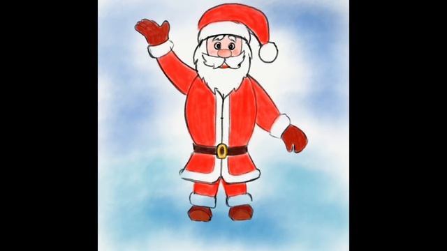 Санта-Клаус Santa Claus Как нарисовать Санту Рисование поэтапно #DrawingforKids Step by step drawin смотреть онлайн