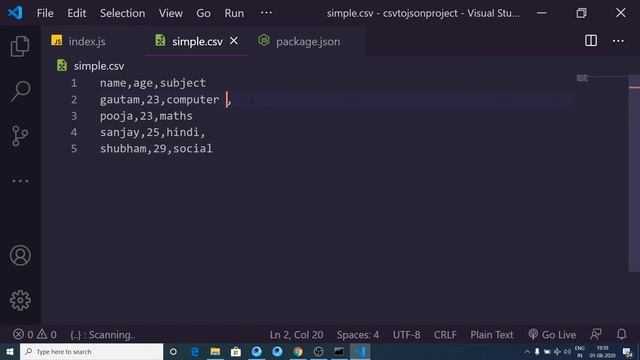 How to Convert CSV Files to JSON Files in Node.js Using CSVTOJSON Library Full Example For Beginner смотреть онлайн