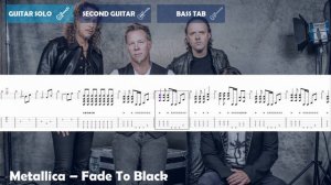 Fade To Black - Metallica | Guitar Solo Tab | Kirk Hammett Guitar | Tutorial by Guitar Tabs