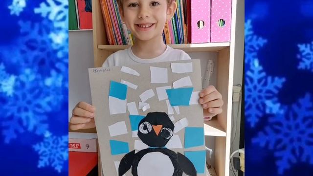 Ученики русской школы "Весёлые нотки", города Афины, рисуют зиму, 2023г. смотреть онлайн