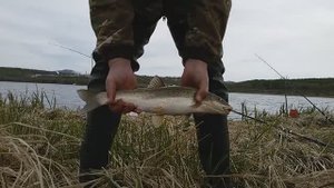 Рыбалка на Дальнем Востоке. На р.Хадя. Ну очень большая дальневосточная красноперка