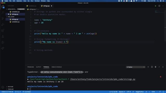 [Programming 101] f-strings