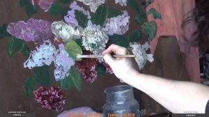 Как нарисовать сирень, натюрморт, цветы. Художник Ревякин.