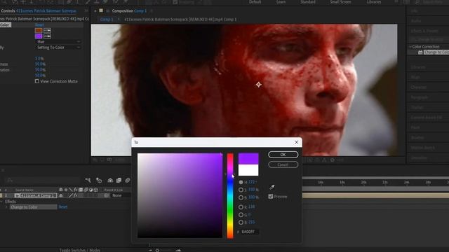 how to change BLOOD color on after effects смотреть онлайн