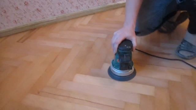 Шлифовка паркета вибрационкой