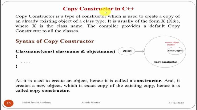 C++ Programming Language, CPP Constructor, Types of the constructor, Destructor, Object-Oriented